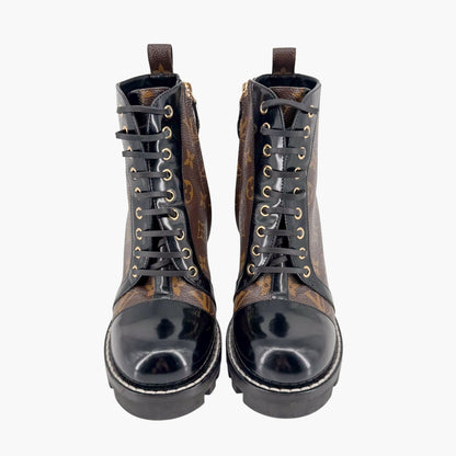 Louis Vuitton Star Trail Combat Boots Brown Size 38.5