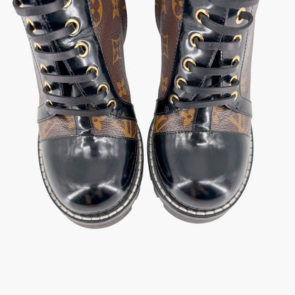 Louis Vuitton Star Trail Combat Boots Brown Size 38.5