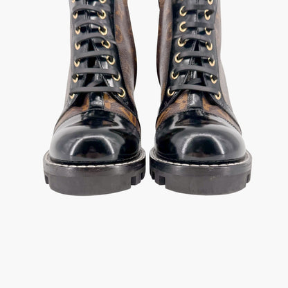 Louis Vuitton Star Trail Combat Boots Brown Size 38.5