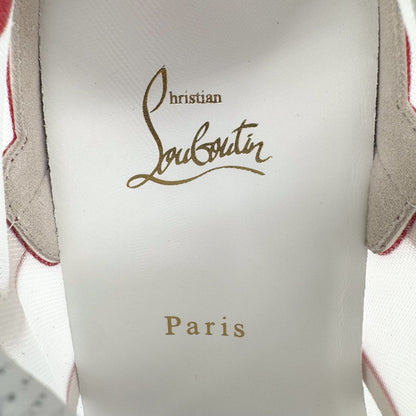 Christian Louboutin White & Red Sharkina Sneakers – Size 41
