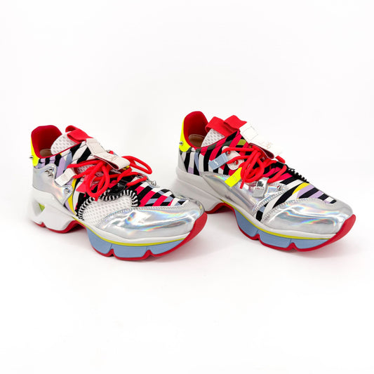 Christian Louboutin Red Runner Donna Sneakers in Multi Size 37.5