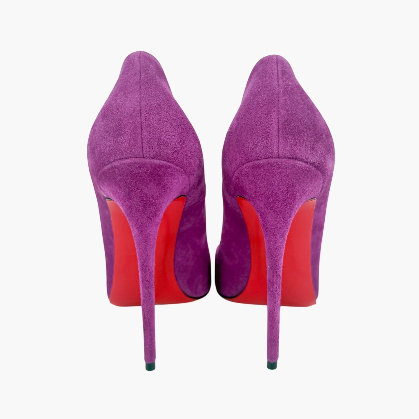 Christian Louboutin Pigalle Follies Pumps in Purple Suede Size 39.5