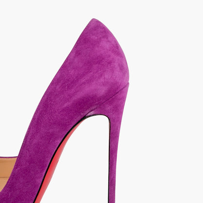 Christian Louboutin Pigalle Follies Pumps in Purple Suede Size 39.5