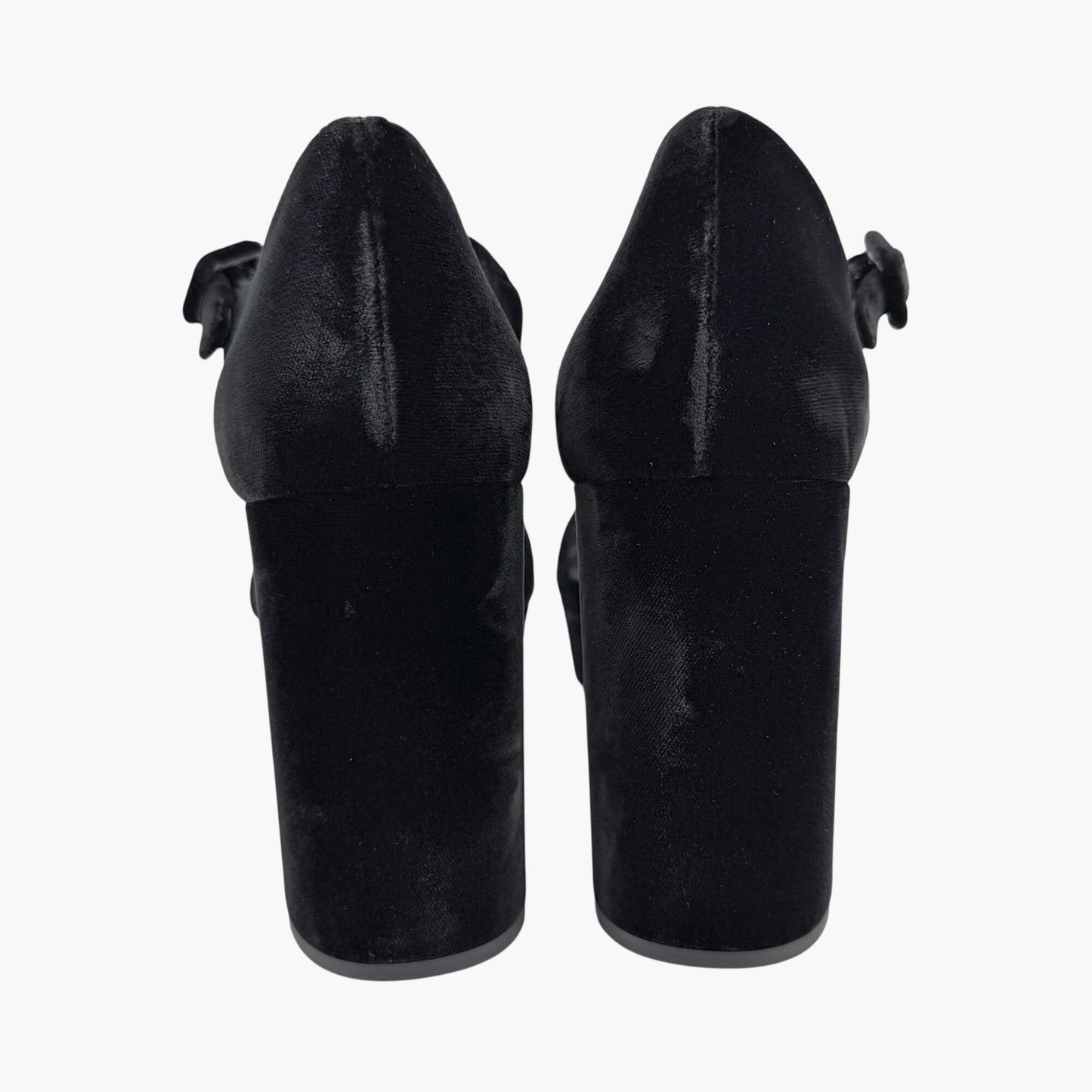 Prada Triangle Logo Platform Sandals Black Size 41