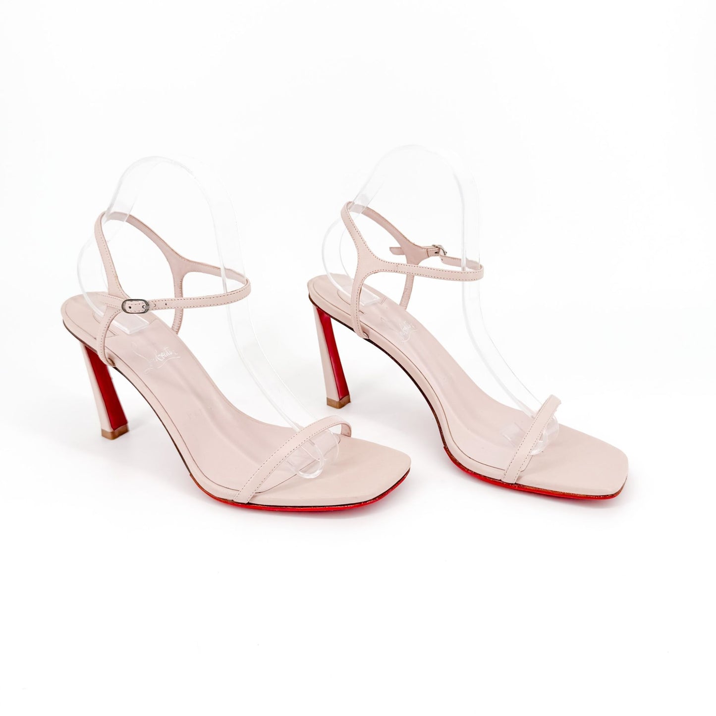 Christian Louboutin Condora Sandals in Leche Pink Leather Size 41