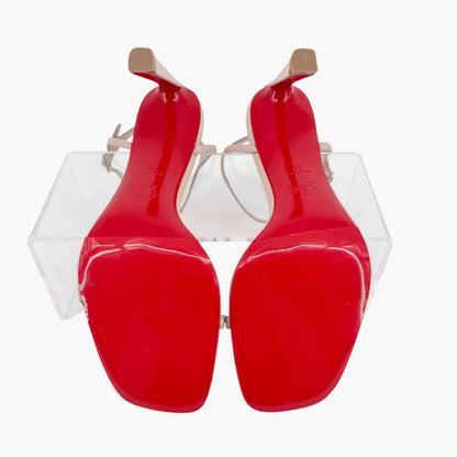 Christian Louboutin Condora Sandals in Leche Pink Leather Size 41