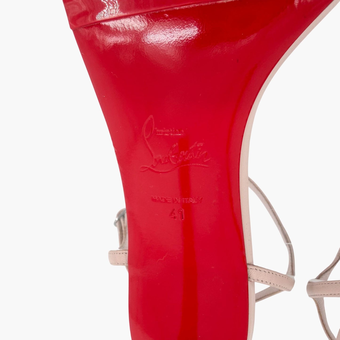 Christian Louboutin Condora Sandals in Leche Pink Leather Size 41