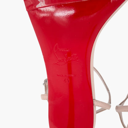 Christian Louboutin Condora Sandals in Leche Pink Leather Size 41