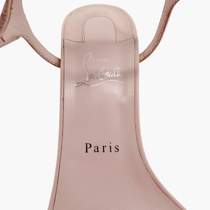 Christian Louboutin Condora Sandals in Leche Pink Leather Size 41