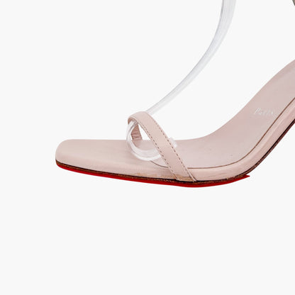 Christian Louboutin Condora Sandals in Leche Pink Leather Size 41