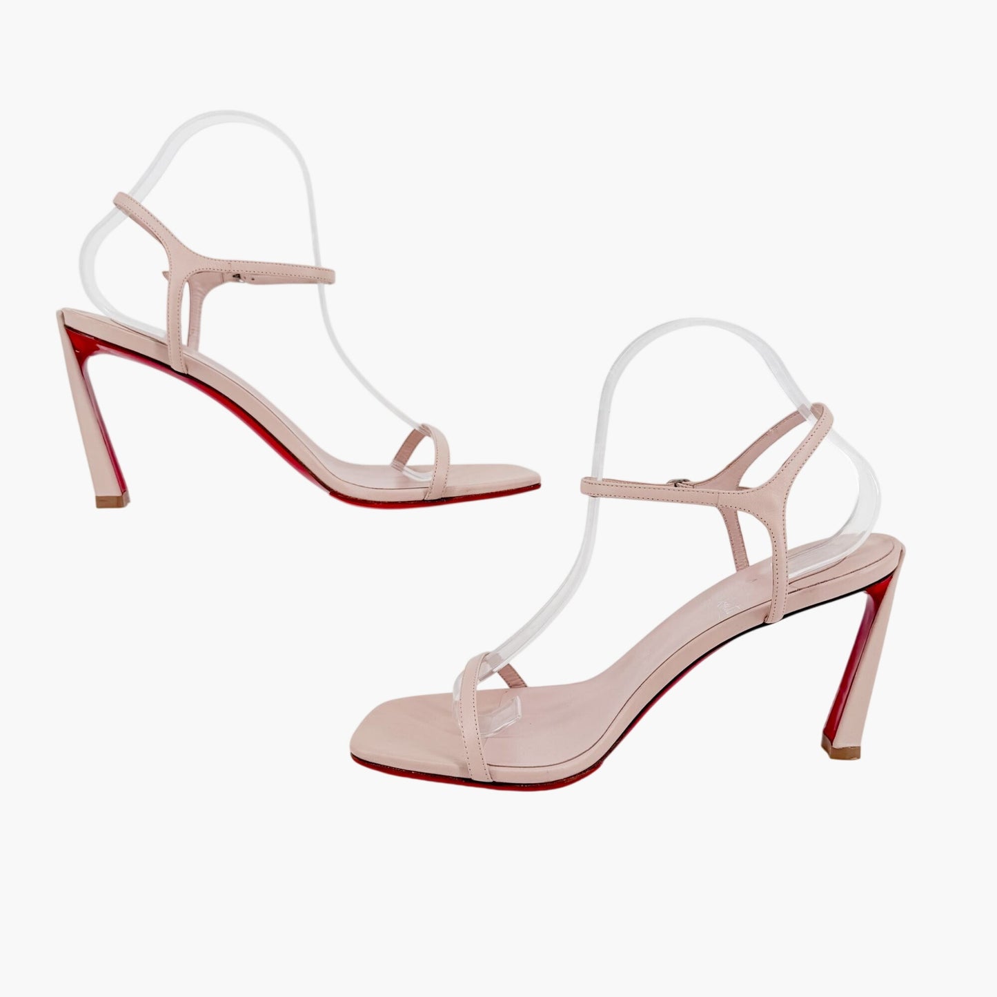 Christian Louboutin Condora Sandals in Leche Pink Leather Size 41