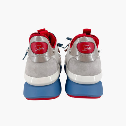 Christian Louboutin Red Runner Donna Sneakers in White & Mauve – Size 40