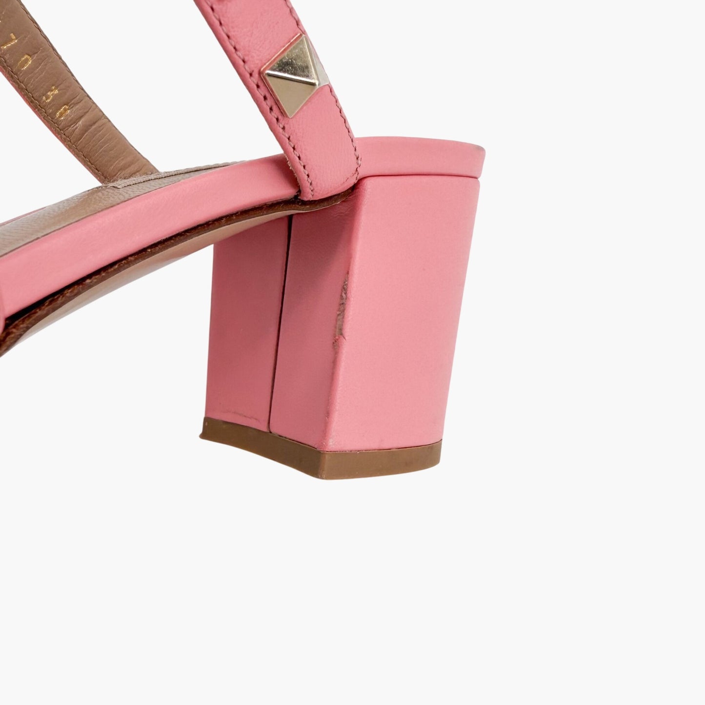 Valentino Rockstud Cage Mule Sandals Pink Size 38