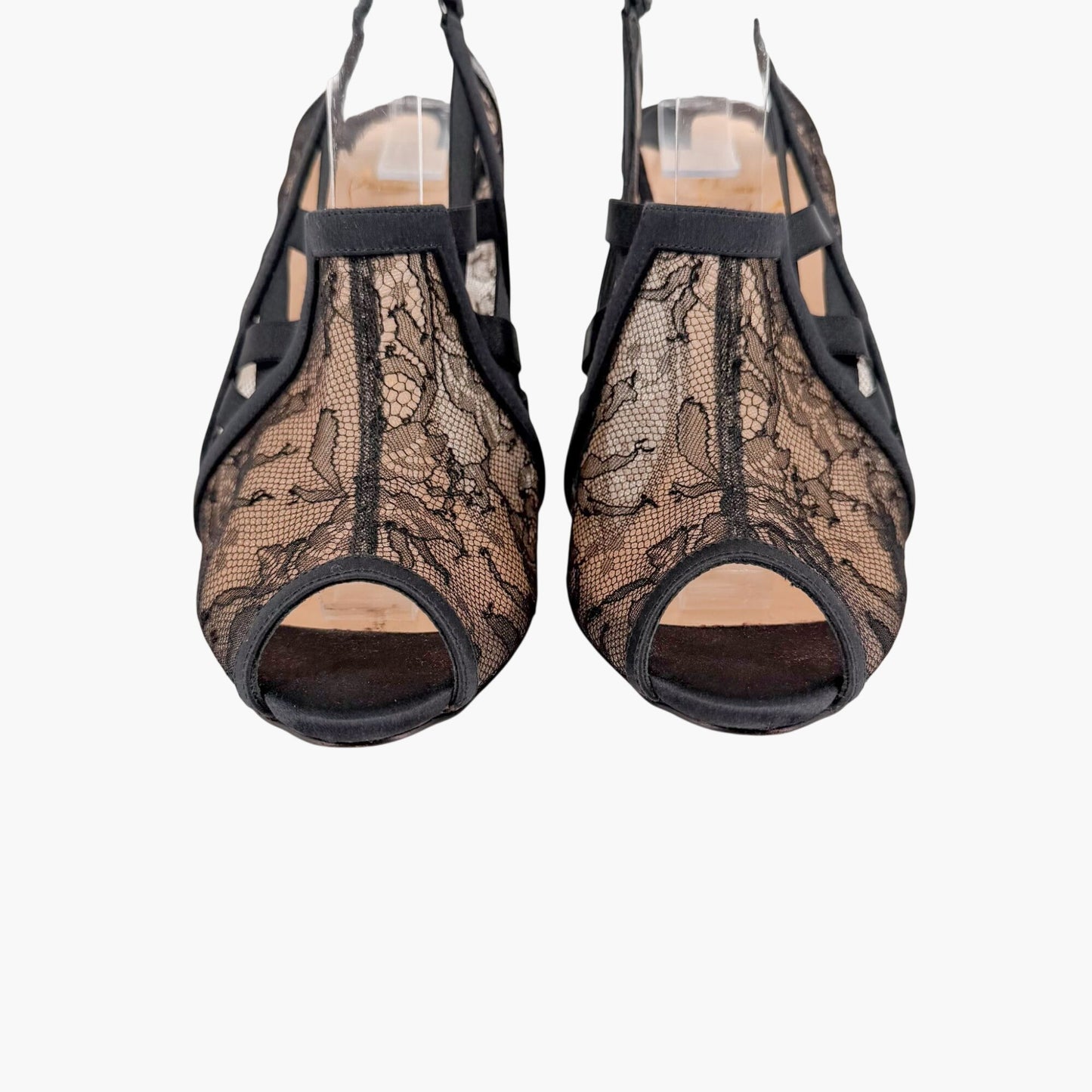 Christian Louboutin Guiptik Lace Slingback Pumps Size 40