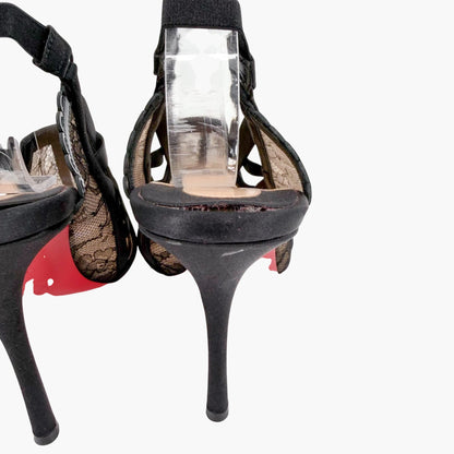 Christian Louboutin Guiptik Lace Slingback Pumps Size 40
