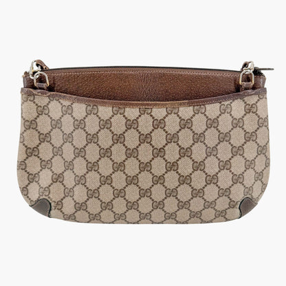 Gucci Sherry Web Stripe Shoulder Bag Beige GG Canvas