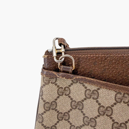 Gucci Sherry Web Stripe Shoulder Bag Beige GG Canvas