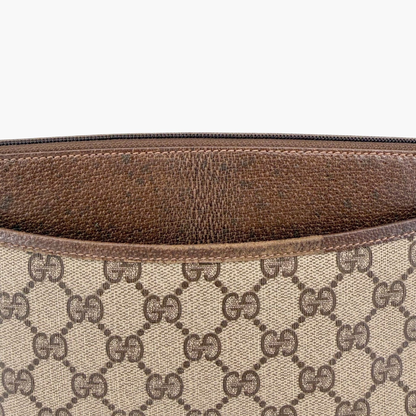 Gucci Sherry Web Stripe Shoulder Bag Beige GG Canvas