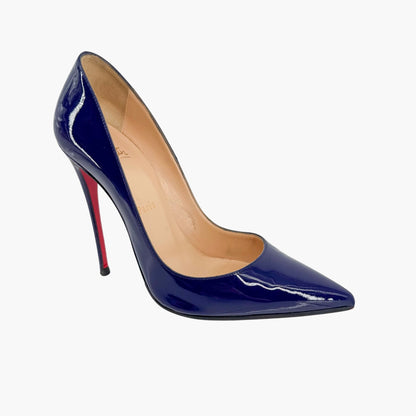 Christian Louboutin So Kate 120 Patent Leather Pumps in Encre Blue – Size 38