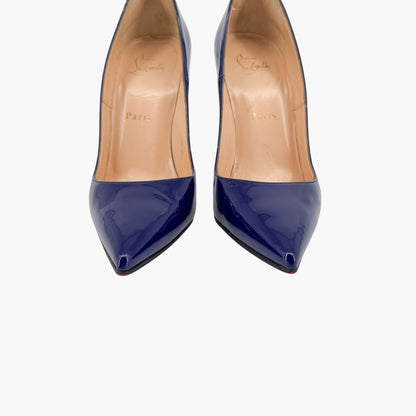 Christian Louboutin So Kate 120 Patent Leather Pumps in Encre Blue – Size 38