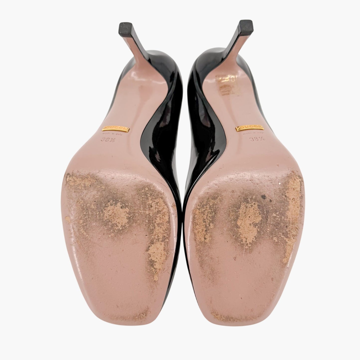 Gucci Horsebit Patent Pumps Black Size 38.5
