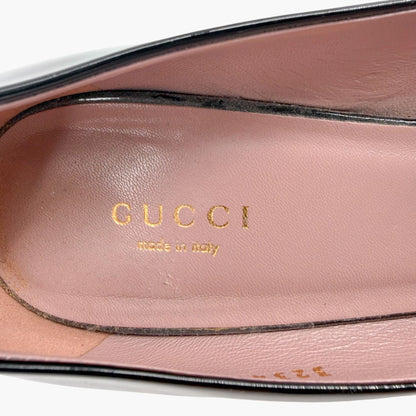Gucci Horsebit Patent Pumps Black Size 38.5