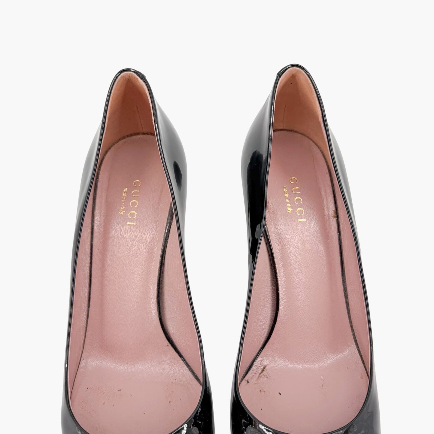 Gucci Horsebit Patent Pumps Black Size 38.5