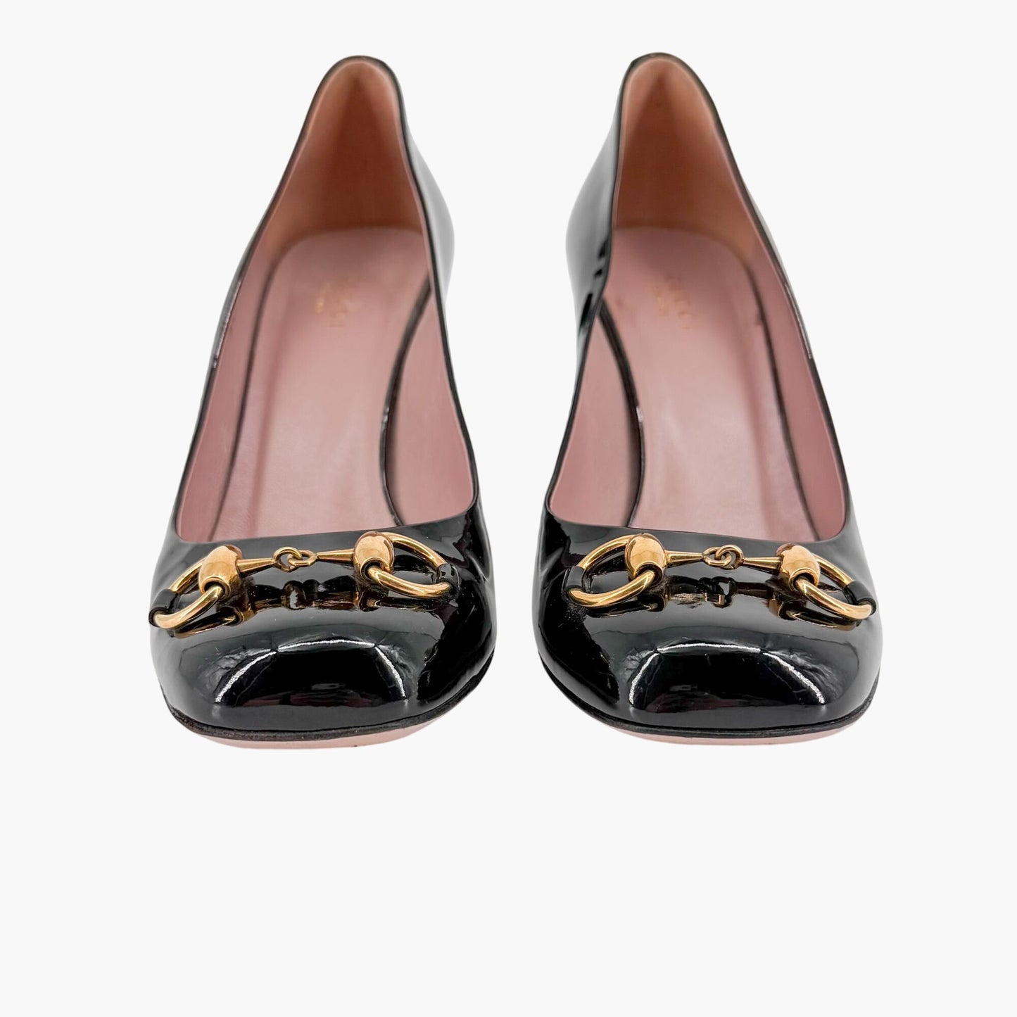 Gucci Horsebit Patent Pumps Black Size 38.5