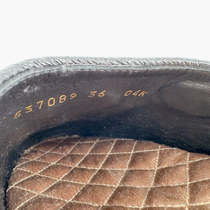 Gucci GG Yankees Mule Slippers in Beige Monogram Canvas Size 36